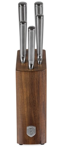 סט סכינים יוקרתי עם מעמד עץ אקציה Berlinger Haus BH3124