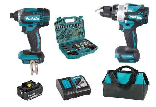סט מברגות עוצמתי 18V + אביזרים MAKITA