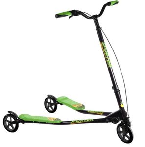 קורקינט ספורטר מתקפל עם 3 גלגלים 14.5 ס"מ - שחור/ירוק