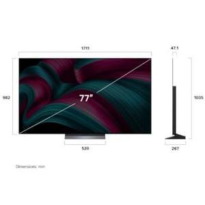 טלוויזיה LG OLED77C56LA 4K ‏77 ‏אינטש אל ג'י