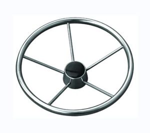 גלגל הגה נירוסטה קוטר 13.5" לציר 3/4" Sumar