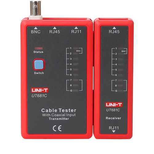 בודק כבלי תקשורת RJ11 / RJ45 רציפות ותקינות UNI-T