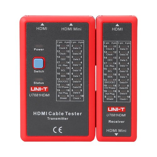 בודק כבלי תקשורת RJ11 / RJ45 רציפות ותקינות UNI-T