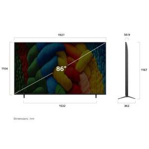 טלוויזיה LG 86NANO80A6A 4K ‏86 ‏אינטש אל ג'י