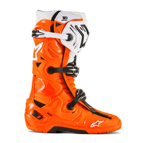 מגף רכיבה אלפינסטארס ALPINESTARS TECH 10 Enduro 2026 כתום\שחור\לבן
