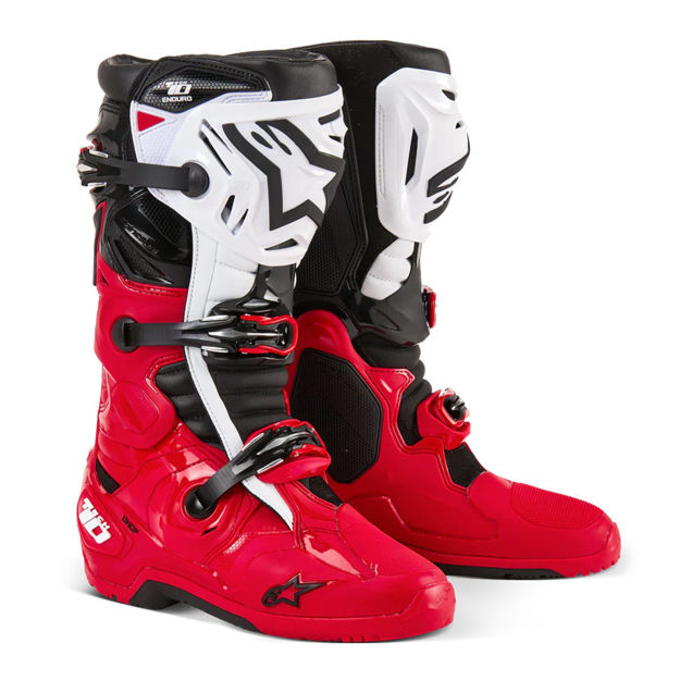 מגף רכיבה אלפינסטארס ALPINESTARS TECH 10 Enduro 2026 אדום\לבן
