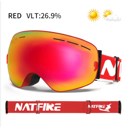 משקפי סקי גוגלס נוחות ושיקיות GOGGLES SKI NATFIRE