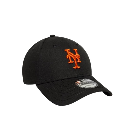 כובע NEW ERA לנשים בגוון שחור עם לוגו כתום
