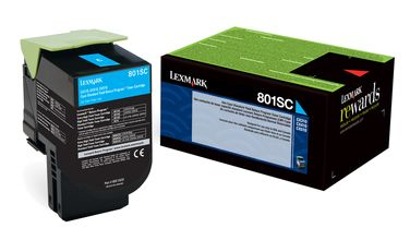 טונר כחול מקורי Lexmark 80C8HC0 3K