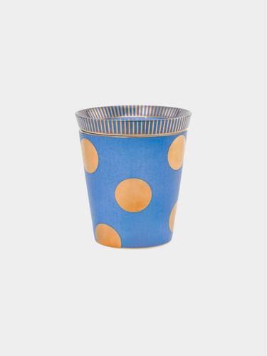 Dot Delight כוס עם תחתית 290 מ”ל תכלת זהב PIP STUDIO