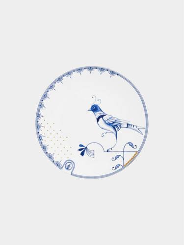 The Blue Bird סט 6 צלחות כחול לבן קוטר 18 ס”מ PIP STUDIO