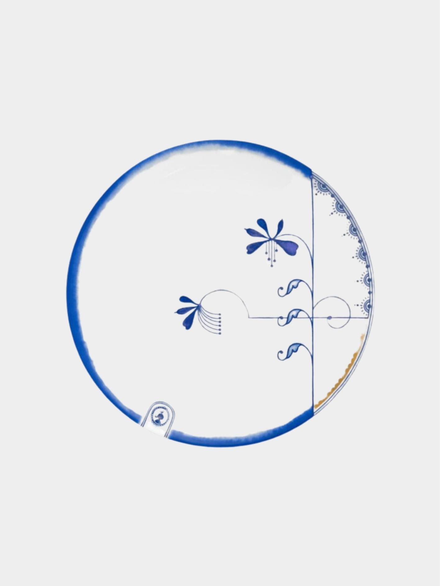 The Blue Bird סט 6 צלחות כחול לבן קוטר 20 ס”מ PIP STUDIO
