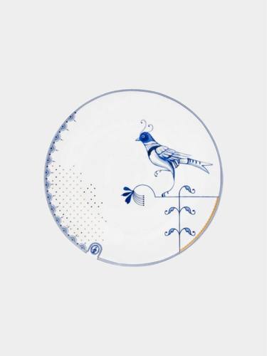The Blue Bird סט 6 צלחות כחול לבן קוטר 25.5 ס”מ PIP STUDIO