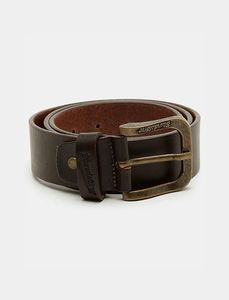 Blundstone - חגורת עור חומה חלקה תוצרת איטליה עובי 4 ס