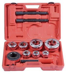 מערכת להברגות צנרת (6 קלובות) "2 - "1/2 כולל ידית רצ