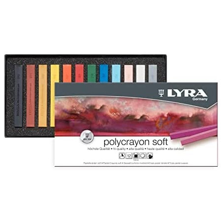 גירי פסטל יבש 12 יח' LYRA