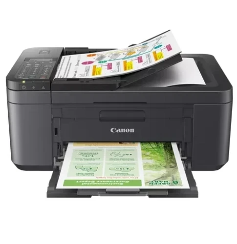 מדפסת Canon PIXMA TR4755i צבעונית אלחוטית 4 ב-1 עם סורק, פקס ו-Wi-Fi - שחור