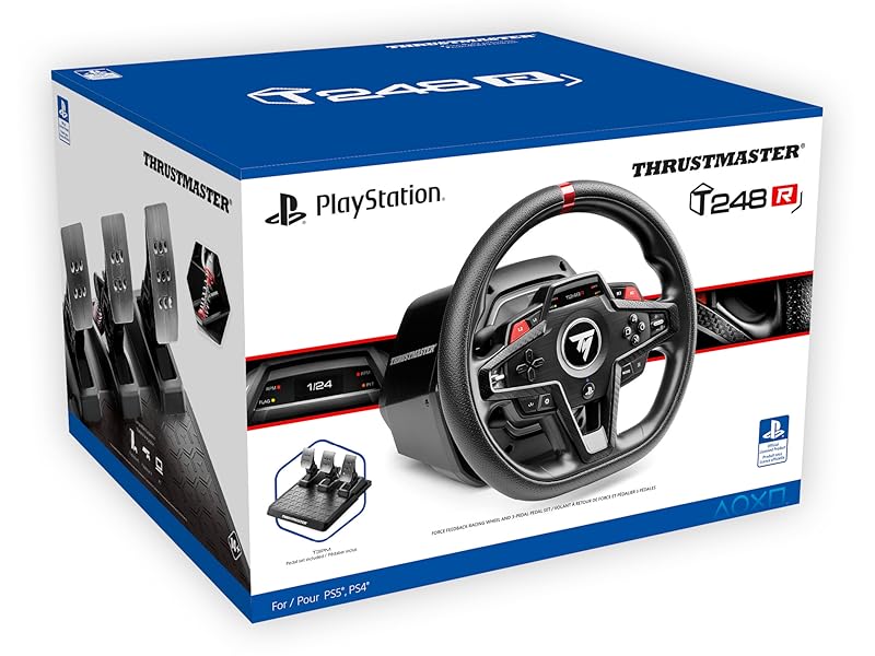 הגה מירוצים ודוושות דגם T248R מבית THRUSTMASTER