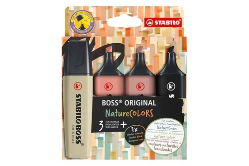 סט מרקרים STABILO BOSS NatureCOLORS Br  1/4