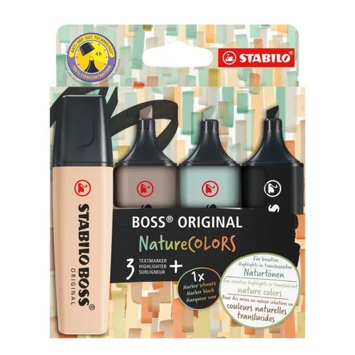 סט מרקרים STABILO BOSS NatureCOLORS Bl  1/4