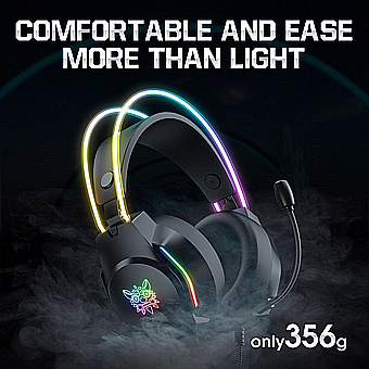 אוזניות גיימינג Onikuma X26 RGB - חווית שמע ונוחות מושלמת