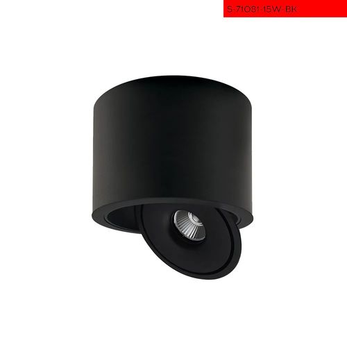 120MM 15W צלינדר מאיה עגול שחור קוטר