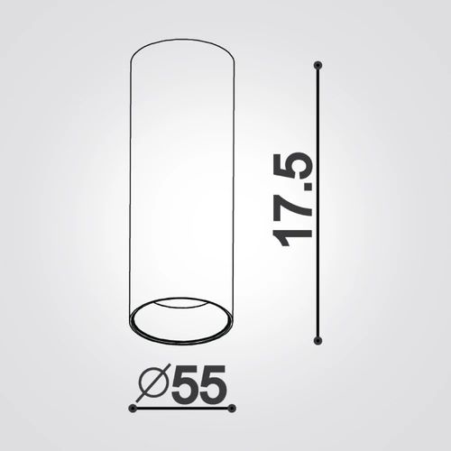3000K 10W צילנדר ארדונה לד שחור