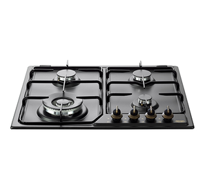 כיריים גז 4 להבות בעיצוב כפרי 60 ס"מ Delonghi NDG64 שחור
