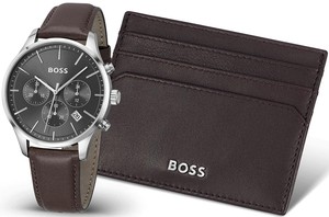HUGO BOSS 1570194 גברים סט ארנק של הוגו בוס מתנה לגברים יבואן רשמי