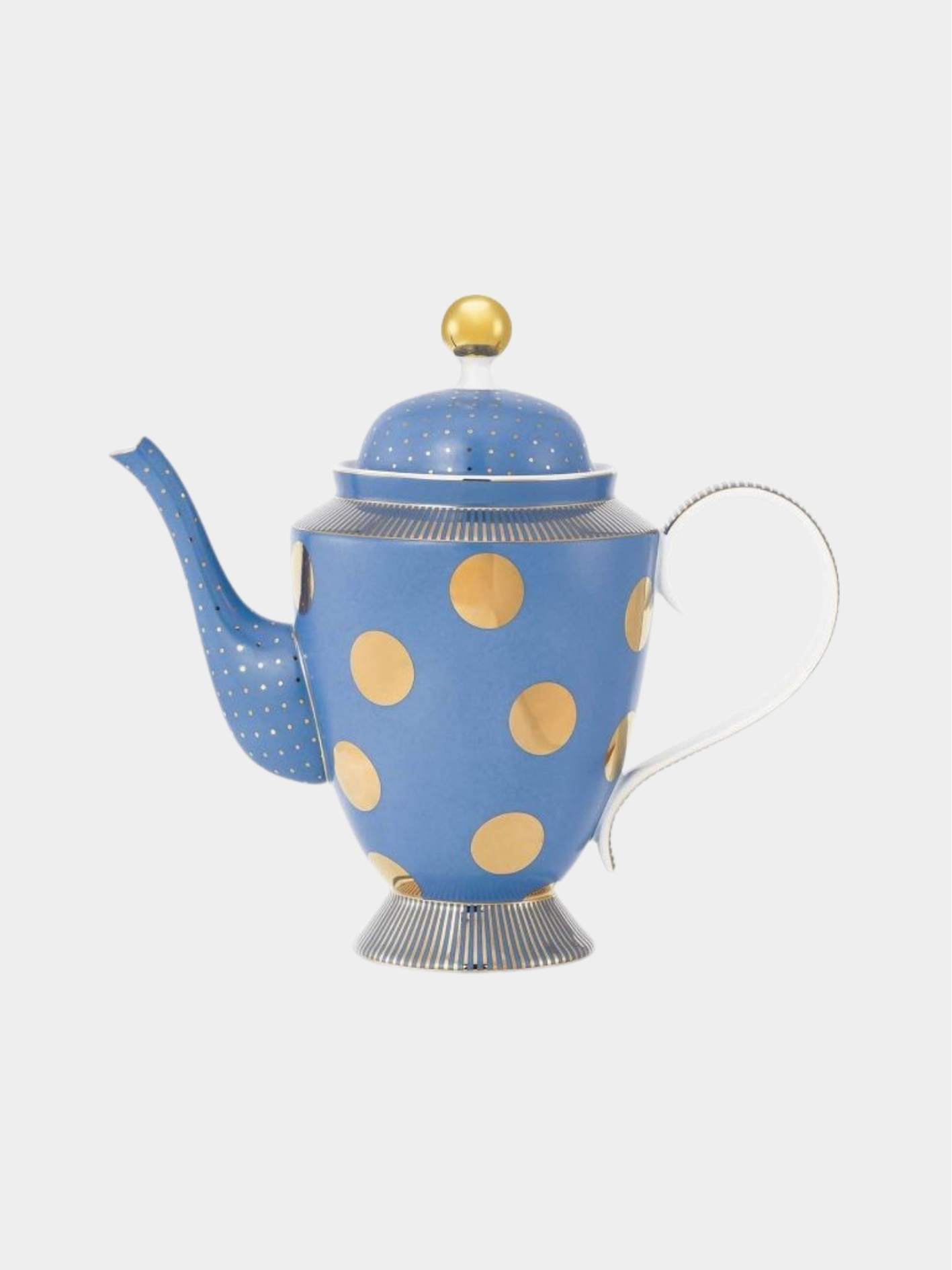 Dot Delight קנקן תה תכלת זהב 1.25 ליטר PIP STUDIO