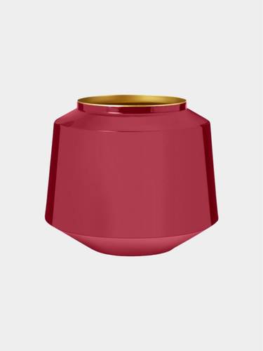 אגרטל מתכת Home decor אדום  22/26.5 ס