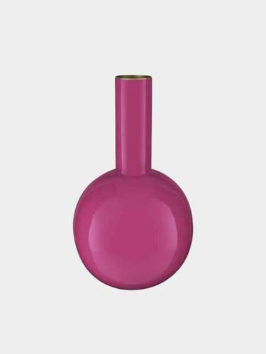 Jolie אגרטל מתכת ורוד גובה 26 קוטר 15 ס”מ home decor