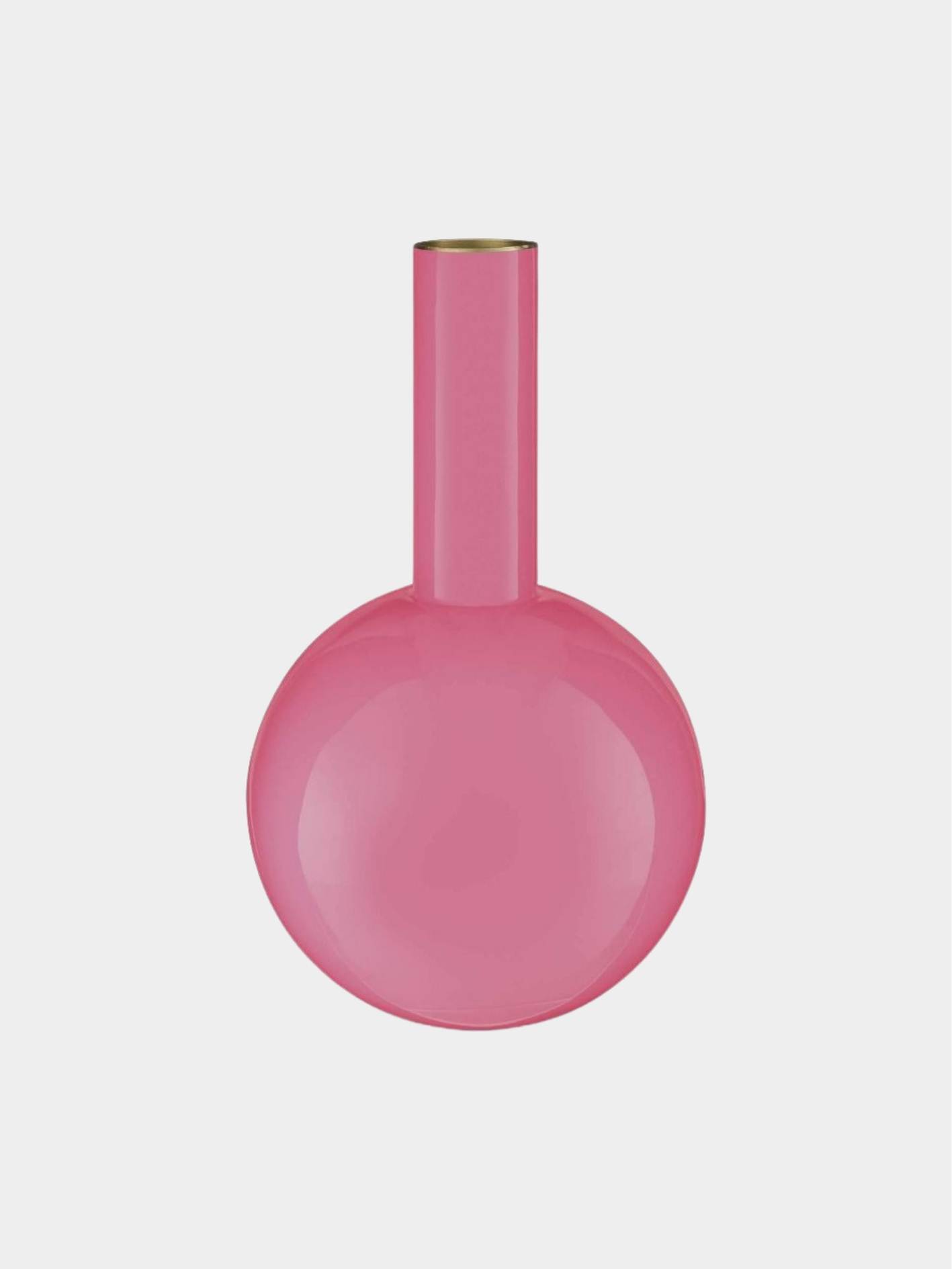 Jolie אגרטל מתכת ורוד גובה 33 קוטר 19 ס”מ home decor