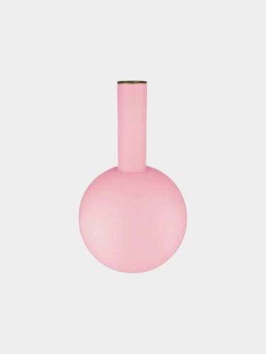 Jolie אגרטל מתכת מט ורוד גובה 42 קוטר 24.5 ס”מ home decor