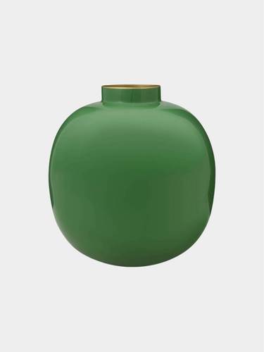 Home Decor אגרטל מתכת עגול גובה 23 ס”מ ירוק