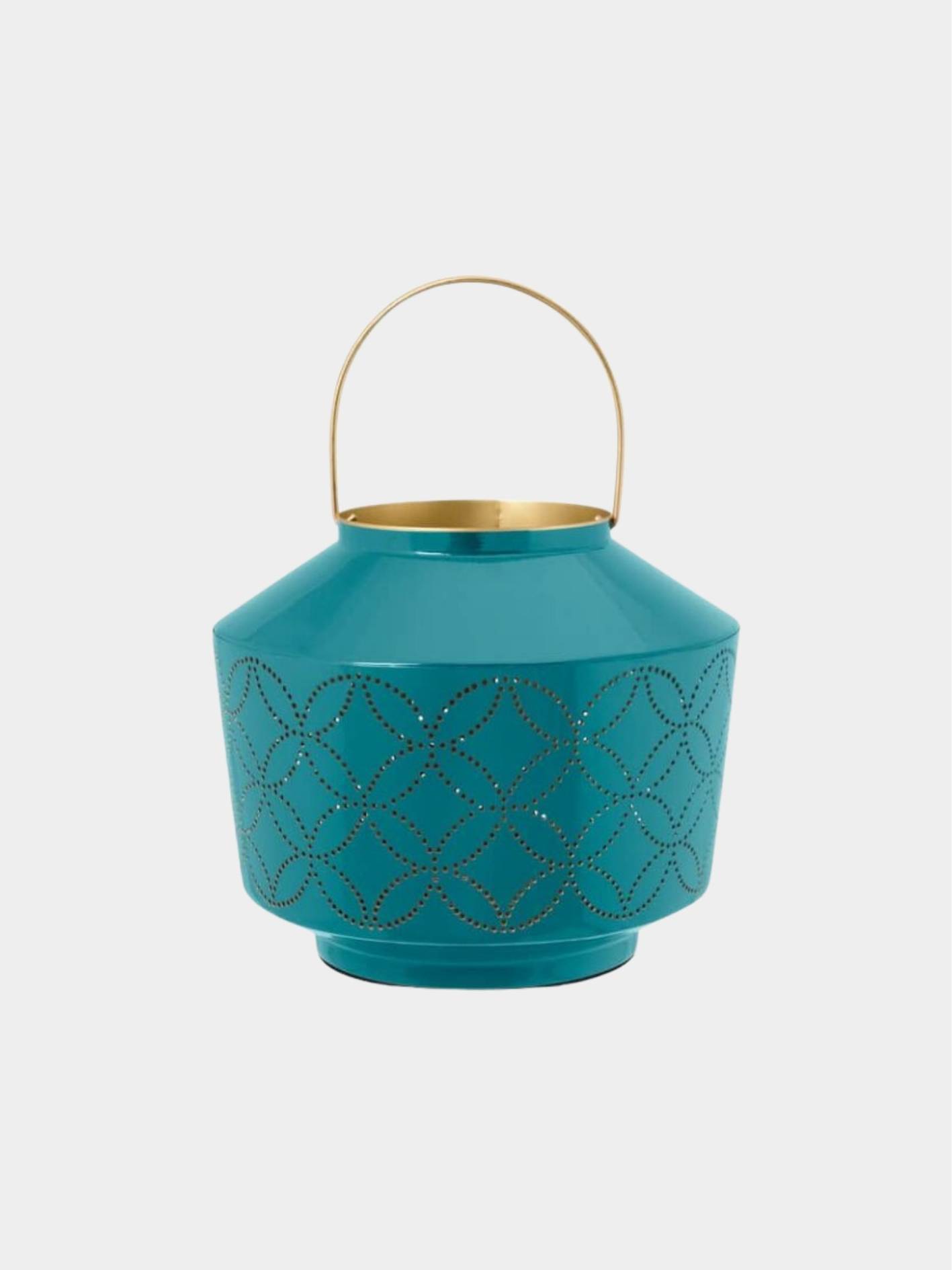 עששית אמייל Home Decor ירוק 22/10.5 ס"מ