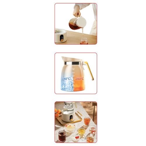 קומקום זכוכית לתינוק עם שמירת חום 72 שעות UNIVERSE NRI-3022B קומקום לתינוק שומר חום צבע קרם או ירוק 