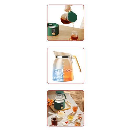 קומקום זכוכית לתינוק עם שמירת חום 72 שעות UNIVERSE NRI-3022B קומקום לתינוק שומר חום צבע קרם או ירוק 