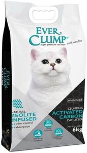 חול מתגבש לחתולים אבר קלאמפ עם פחם פעיל 6 ק"ג EVER CLUMP