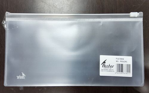 24 קלמר שקוף חלבי PVC A5 16/23