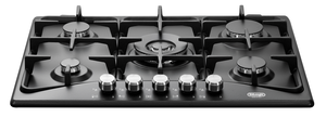 כיריים גז 5 להבות 70 ס"מ Delonghi NDG82AN שחור פחם