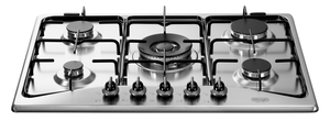 כיריים גז 5 להבות 70 ס"מ Delonghi NDG82X נירוסטה