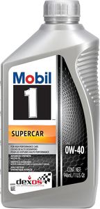 שמן מנוע Mobil 1 Supercar 0W40 946mL