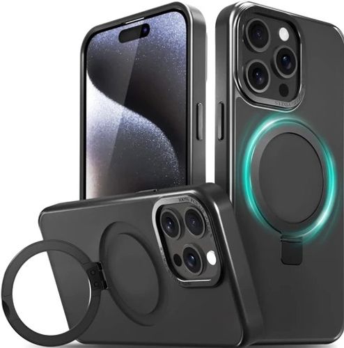 כיסוי Nanox Matte Magsafe Ring ל- iPhone 15 - שחור