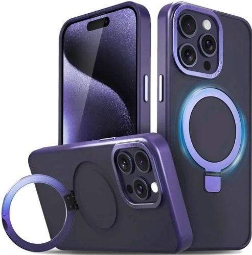 כיסוי Nanox Matte Magsafe Ring ל- iPhone 16 - סגול