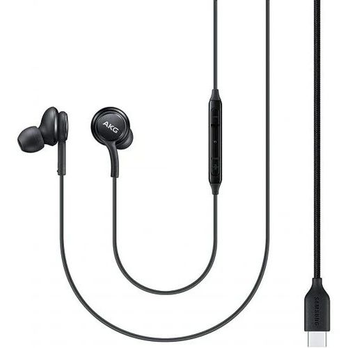 אוזניות חוטיות AKG בחיבור USB-C, איכות שמע מקצועית, שחור