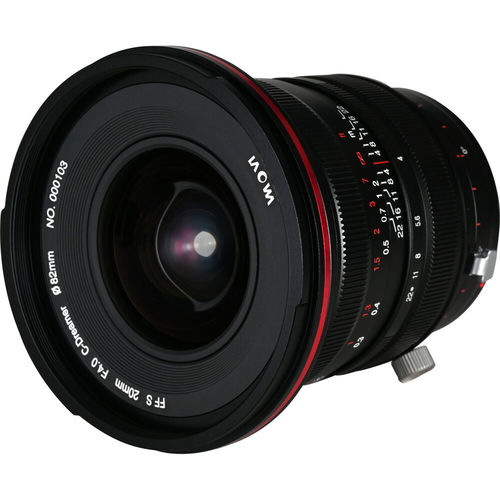 עדשה Venus Optics Laowa 20mm f/4 Zero-D Shift for Canon EF