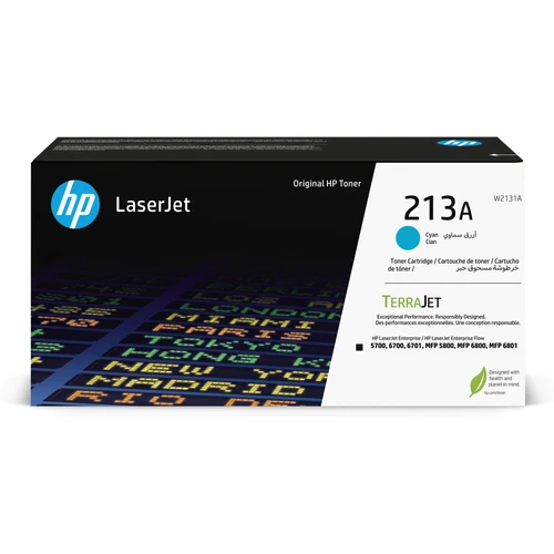 טונר כחול מקורי HP 213A W2131A (הספק 3,000 דף)