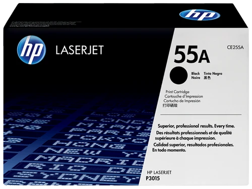 טונר שחור מקורי HP 55A CE255A (הספק 6,000 דף)