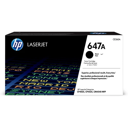 טונר שחור מקורי HP 647A CE260A (הספק 8,500 דף)